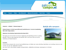 Tablet Screenshot of pakeencamper.nl